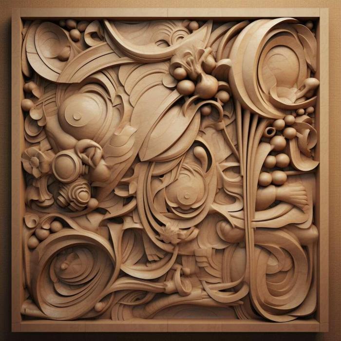 نموذج ثلاثي الأبعاد لآلة CNC 3D Art 